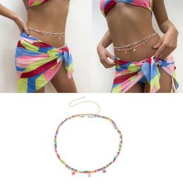 Belts Beaded Body Chain Bikinis Beach Belly Chains Adjustable Fashion Jewellery For Women Sexy Layered Waist Beads