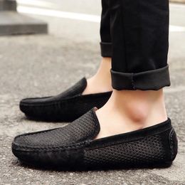 Casual Shoes Classic Loafers Slip On Driving Men Moccasins Luxury Leather Suede Man Flats Male Adulto Footwear