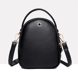 Shoulder Bags Bag Women's 2024 One-shoulder Backpack Fashion Zipper Portable Oblique Span Trend