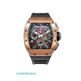 Ladies' Movement RM Wrist Watch RM011-FM Felipe Massa Time Code Rose Gold Men's Wristwatch RM011 DK