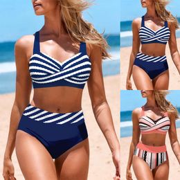 Women's Swimwear Swimsuit Tankini 2-piece Set Regular Sports Seaside Vacation S-5XL