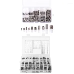 Smart Home Control Top Deals 200 Pcs 304 Stainless Steel Grub Screws Hex Socket & 280 Spring Pin Tension Elastic Cylindrical Cotter Pins