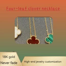 VIP customized four leaf clover necklace womens 18K gold pendant for jewelry bracelet trinity diamond engagement