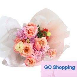 Classic Flower Wrapping Paper Light Luxury Clover Opp Dust-Proof Papers Waterproof Cellophane N Rose Bouquet Floral Package Flowers Material