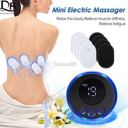 Massage Gun EMS Eletric Muscle Stimulator With Controller Electrode Gel Pad Stretcher Cervical Masajeador Full Body Muscle Massage Relaxtion 240321