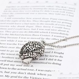 Pendant Necklaces Fashion Anatomical Humans Brain Cerebrum Human Body Organs Necklace Jewellery Gifts For Men Drop Delivery Pendants Otwgn