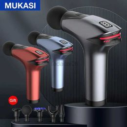 Massage Gun MUKASI Icy Cold Compress Massage Gun Electric Percussion Pistol Massager For Body Neck Back Sport Deep Tissue Muscle Relaxation 240321