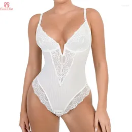 Women's Shapers GUUDIA Underwire Jumpsuit Lightly Control Shapewear Open Crotch Light Shaper Silky Touch Layer Bodysuits Elegant Wedding