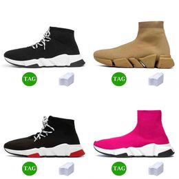 Tasarımcı Ayakkabı Koşu Ayakkabı Platformu Erkekler Erkek Kadın Kadın Parlak Örgü Hız 2.0 1.0 Trainer Runner Spor Sneaker Sock Shoe Nice Master Spor Kekler Hızları patik 2025Choosen