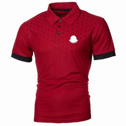 designer polo Brand Embroidery quality mens polo shirts Shirts Designer fashion polo shirts Stripe Standing Embroidered Collar Cotton Fashion Mens Women Polo LRM8