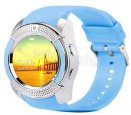 V8 Smart Watch Bluetooth Watches Android with 03M Camera MTK6261D DZ09 GT08 Smartwatch for android phone with Retail Package Chea6448618