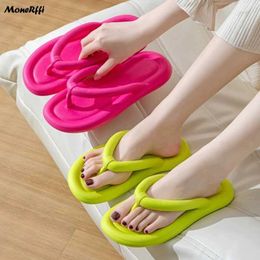 Slippers Fashion Women Flip Flops Clip Toe Bowknot Slides Summer Flat Sandals Female Platform Outdoor Beach Ladies Shoes H240514