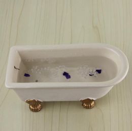 Dollhouse Miniature 112 Scale White Bathtub with Decal0125016118