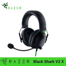 Cell Phone Earphones Razer BlackShark V2 X Earphones Wired Gaming Headset 7.1 Surround Sound - Gaming 4.5 Nintendo Switch Xbox Q240321