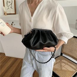 Totes Chain Shoulder Messenger Bags For Women 2024 Solid Color Cross Body Bag Female Crossbody Lady Party Travel Handbags