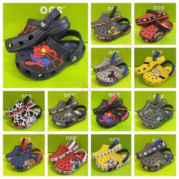 Sandals EVA kids CrocClog Crocodile Shoes non-slip Lightweight comfortable High-Quality children Summer Beach ventilate Slides Designers Cartoon Slippers A-15