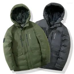 Men's Jackets Thickened Winter Windproof Cotton Jacket With Hood For Men Waterproof Casual Outerwear Coats Cotton-padded Windbreaker