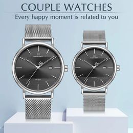 Mens watches NAVIFORCE Luxury brand Quartz simple men Women Set watch Waterproof mens Couple Wristwatch Relogio Masculino 240318