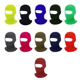 Berets For Creative Face Mask 2in1 Beanie Hat Solid Colour Knitted Thermal Ski Full Cover Balaclava Outdoor Cold Weather