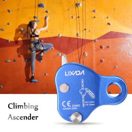Accessories Climbing Protective Ascender 220LB Climbing Ascender Belay Device Rope Grip Wiregate Carabiner Snag Rigging Rope Tool