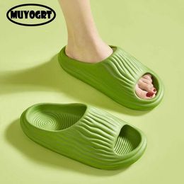 Slippers Sandalias Girl Home Sandals Summer Man Women Flip Flops Fashion Korean Beach ManS Slides Sports Bitter Gourd H240325