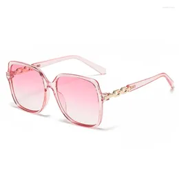 Sunglasses Black Square Oversize Women Big Frame Colorful Sun Glasses Female Gradient Oculos Unisex Trendy Hip Hop Shades UV400