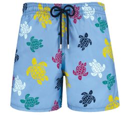 شورت Vilebre Men's Bermuda Pantaloncini Poardshorts الرجال يسبحون شورتات تعذيب Multicolores Trunks Mens Surfwear Bermudas Beach Short Turtles Summer 89580