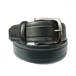 Belts High Quality Men Leather Belt Casual With Pin Buckle Man Business