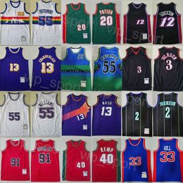 Men Basketball Throwback Jersey Man Vintage Jimmy Butler 22 Dirk Nowitzki 41 Penny Hardaway 1 Ja Morant 12 Ray Allen 20 Steve Nash 13 Dikembe Mutombo 55 Shawn Kemp 40