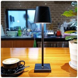 Table Lamps Creative Office Restaurant Bar Rechargeable Study Reading Touch Led Desk Light Lamp Usb Charging Port Cordless Night