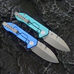 New H3882 High Quality ER Tactical Folding D2 Stone Wash Blade Aviation Aluminum Handle Outdoor EDC Pocket Folder Knives with Paper box Package
