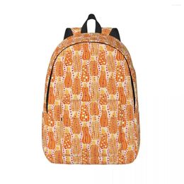 Backpack Polkadot Long Pumpkin Kusama Trekking Christmas Gift Backpacks Student Colourful Big School Bags Streetwear Rucksack