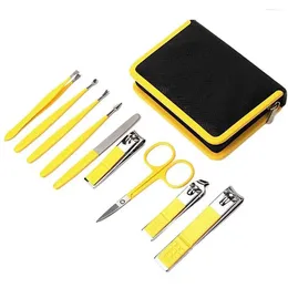 Nail Art Kits Pedicure Polishing Dead Skin Push Sanding Care Clippers Set Eyebrow Tweezers Scissors File