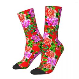 Men's Socks Dongbei Dahua Big Flowers Men Women Leisure Applicable Throughout The Year Dressing Gifts