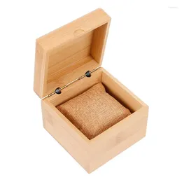 Watch Boxes 1pc Wooden Organiser Jewellery Storage Box Vintage Bracelet 10.2x10x9cm