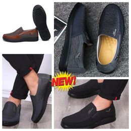 Shoes GAI sneaker sport Cloth Shoes Men Single Business Low Tops Shoes Casual Soft Sole Slipper Flat Leather Men Shoe Black comforts softs sizes 38-50