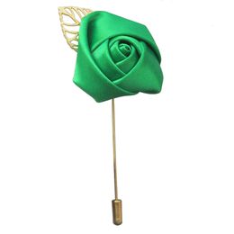 Pins, Brooches Mens Lapel Pins Handmade Rose Flower Boutonniere Stick For Man Suits Jewellery Accessories Drop Delivery Dh8Ua