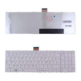 new Azerty French keyboard For TOSHIBA SATELLITE C850 C855D C850D C855 C870 C870D C875 C875D laptop French keyboard White
