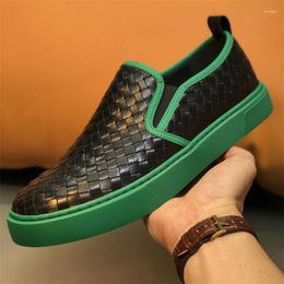 Casual Shoes Men's Summer Breathable Genuine Leather Woven Loafers Slip On Men Flats Luxury Design Mans Sneakers Zapatos Hombre