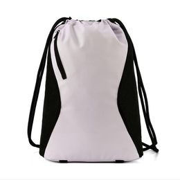 waterproof casual solid drawstring bag portable trendy gym fitness pack cycling climbing knapsack