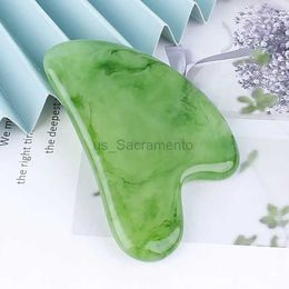 Face Massager Natural Jadeite Guasha Massage Board Rose Quartz Facial Scraper Neck and Back Tool 24321