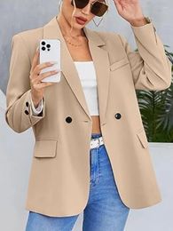 Women's Suits Small Suit Blazer Woman Solid Colour Elegant Commuting Slim Fit Blazers For Women Casual Jacket Fashion Top Outerwear