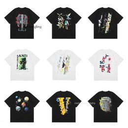 Designer Antisocials T-shirt Trendy Brand Men and Women Pure Cotton High Street Man Tshirt Club Shirt Size Wholesale Youth Mens Shirts 902