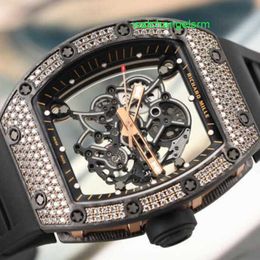 RM Watch Swiss Watch Tactical Watch RM055 Original Diamond Set NTPT Fashion Leisure Sports Machinery Wrist