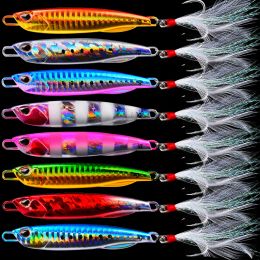 Accessories 8 Pcs/lot New Jigging Lure Set Fishing Lures Metal Spinner Spoon Fish Bait Jigs Japan Fishing Tackle Pesca Bass Tuna Trout