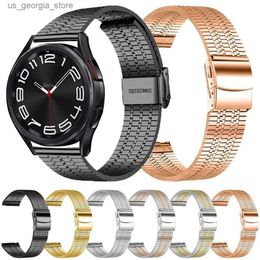 Watch Bands 20 22mm Metal Band for Samsung Galaxy 6 5 4 Classic 5 Pro 40mm 44mm Stainless Steel Bracelet for Huawei GT3 GT 2 Pro Strap Y240321