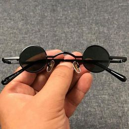 Sunglasses Metal Frame Small Round Retro UV400 Candy Color Hip Hop Shades Mini Party Favors
