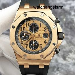 Designer AP Wrist Watch Epic Royal Oak Offshore Series Mens 26470OR Date Display Timing Function 42mm Automatic Mechanical Watch 26470OR Watch