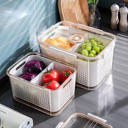 Storage Bottles Airtight Bread Keeper Refrigerator Box With Timer Lid For Dumplings Fruits Cookies Capacity Container Good