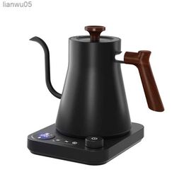 Electric Kettles 110V/220V electric kettle gooseneck kettle hand brewed coffee pot temperature controlled hot water bottle intelligent tea potL2403